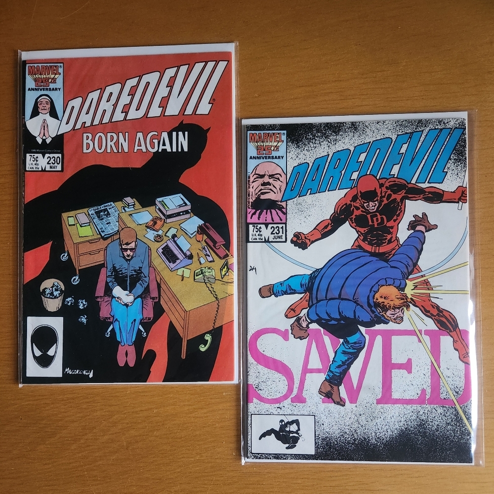 Daredevil #230 & #231, 1980s comic books (Lot of 2)